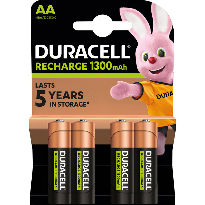 Piles rechargeables AA Duracell - Blister de 4 - HR06 - 1300 mAh - Alcaline-3