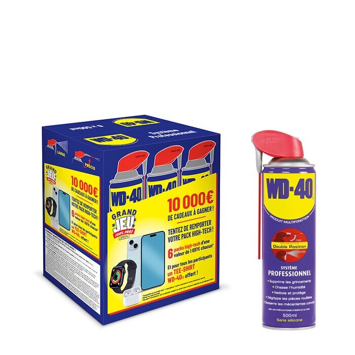 Pack de 6 aérosols de 500 ml WD40