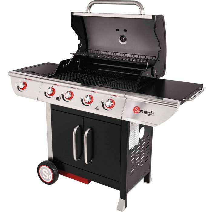 Barbecue à gaz inox - Manhattan 450GPI - Somagic-1
