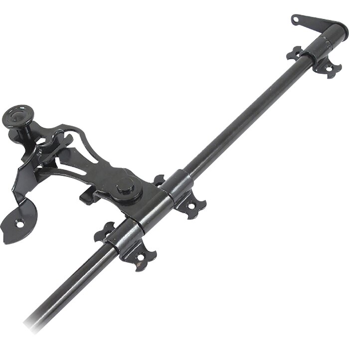 Accessoires d'espagnolette – TORBEL – Provence – Blocage par vis – Noir-1