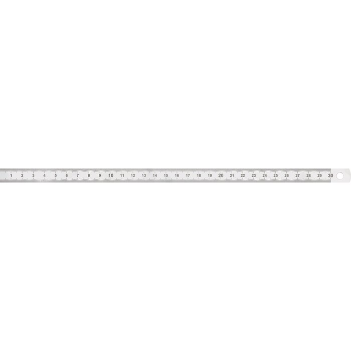 Réglet inox flexible gradué Wilmart - 300 mm - Classe II-2