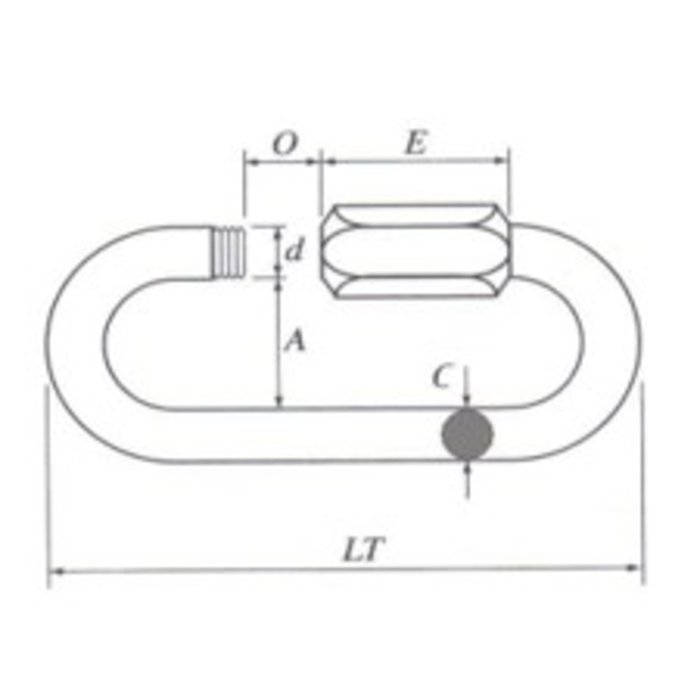 Maillon de jonction - Chapuis - Diamètre fil 8 mm -1