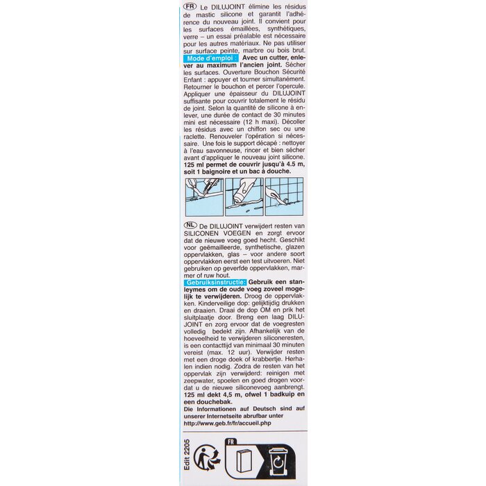 Éliminateur de joints - GEB - Dilujoint - 125 ml -4
