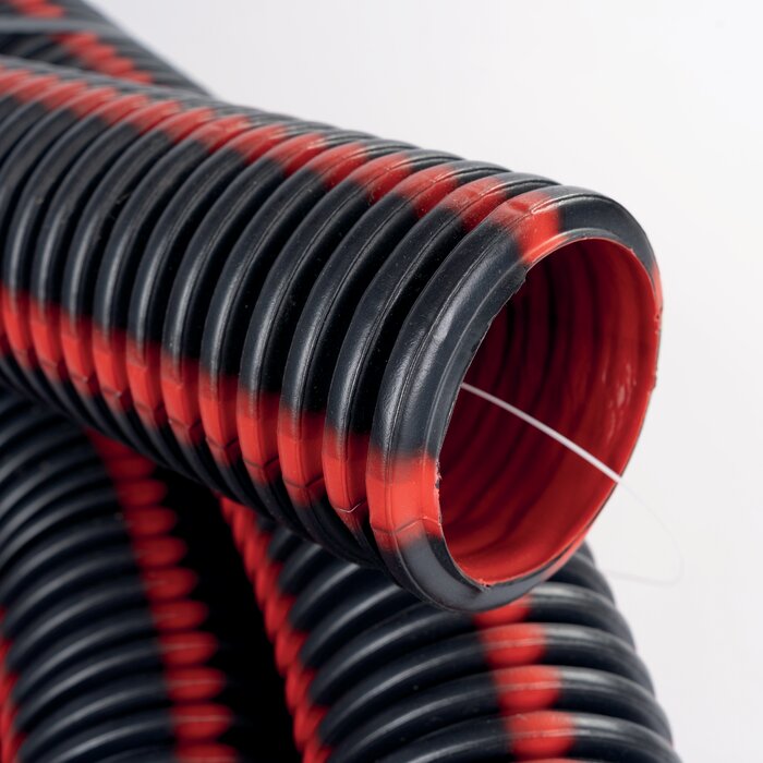 Gaine TPC rouge - Ø 90 mm - Courant faible - Couronne de 25 m - Electraline-3