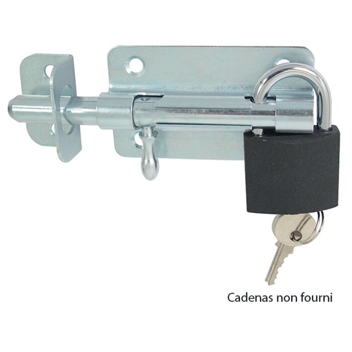 Verrou de box porte-cadenas - TORBEL - Ø 12 mm