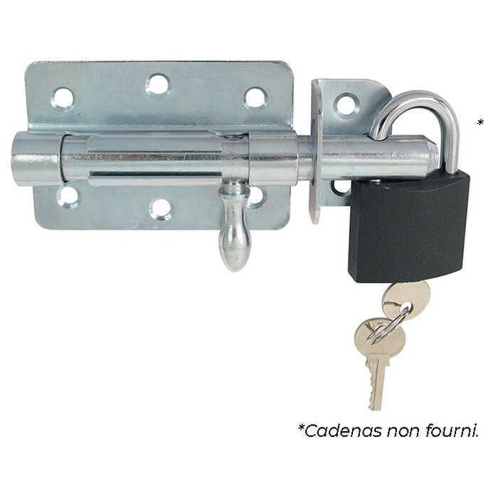 Verrou de box porte-cadenas - TORBEL - Ø 12 mm-2