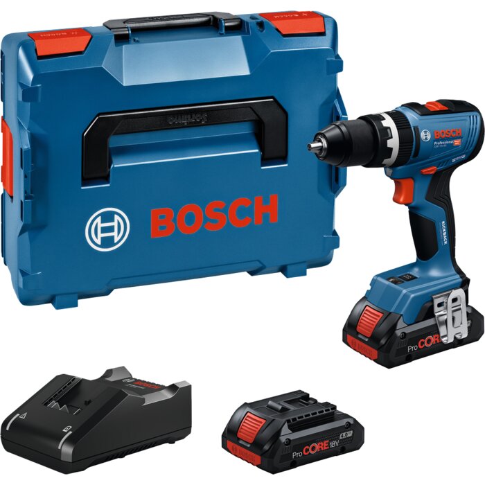 Perceuse-visseuse à percussion sans fil - BOSCH - GSB 18V-65 - 2 batteries - L-BOXX-1