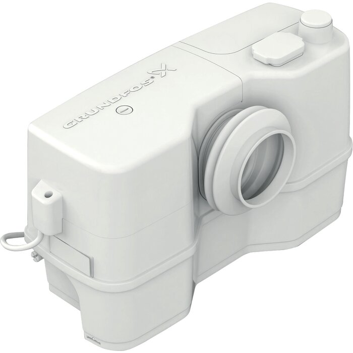 Broyeur WC compact – GRUNDFOS – Sololift2 WC-1 – Relevage eaux usées WC avec 1 entrée supplémentaire-1