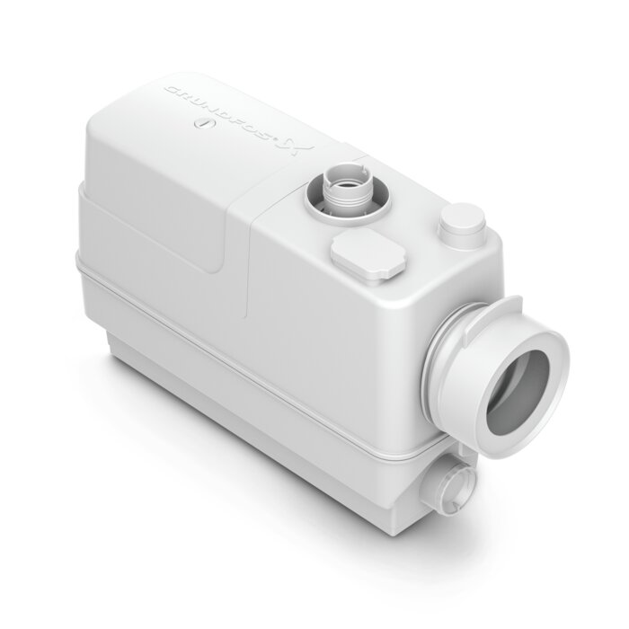 Broyeur WC compact – GRUNDFOS – Sololift2 CWC-3 – Relevage eaux usées WC suspendu avec 3 entrées supplémentaires-1