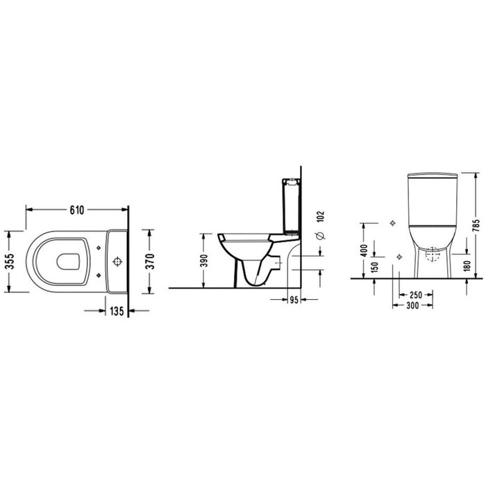 Pack WC - Carene - SIDER - Sans bride - 3/6 L-2