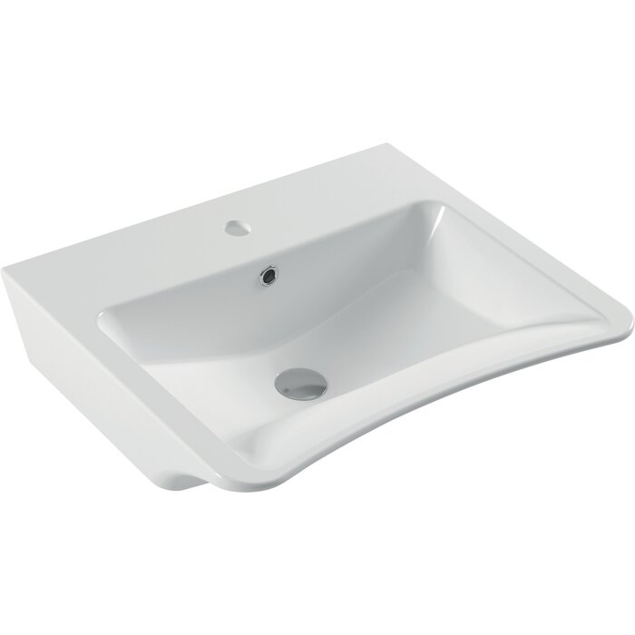 Lavabo PMR - SIDER - Avec trop plein - L. 67,5 x l. 55,5 cm-1