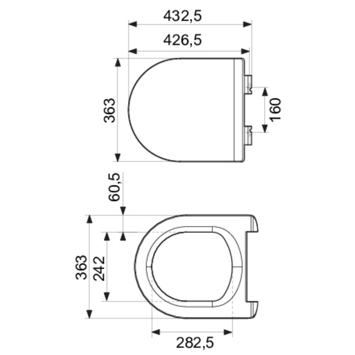 Abattant WC - SIDER - Declipsable - Anti-bactérien-1