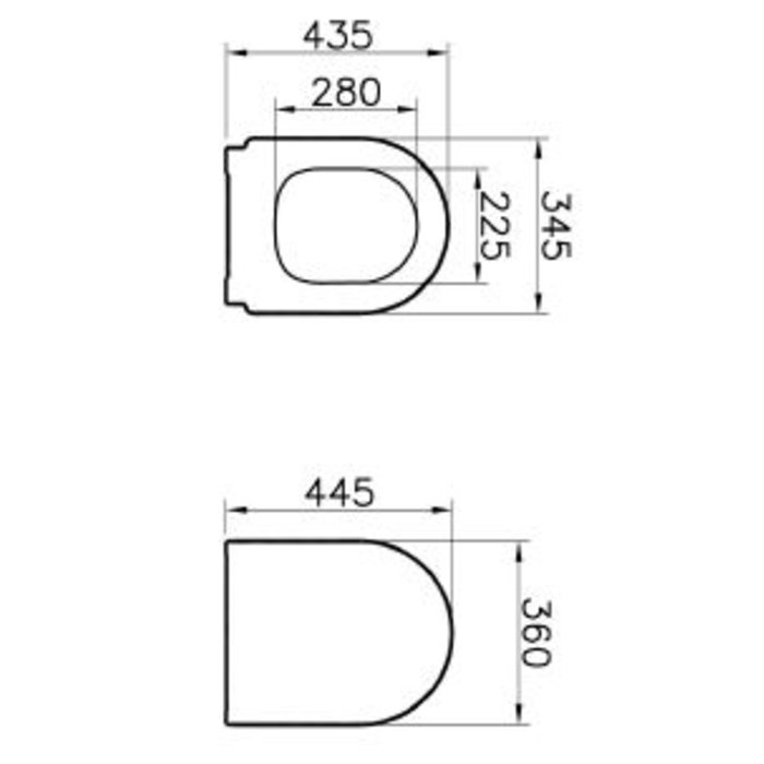 Abattant pour pack WC - SIDER - 44,5 x 36 cm-1