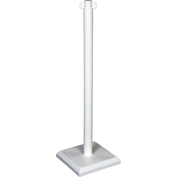 Poteau PVC sur socle lestable Novap - 3 Kg - Blanc-2