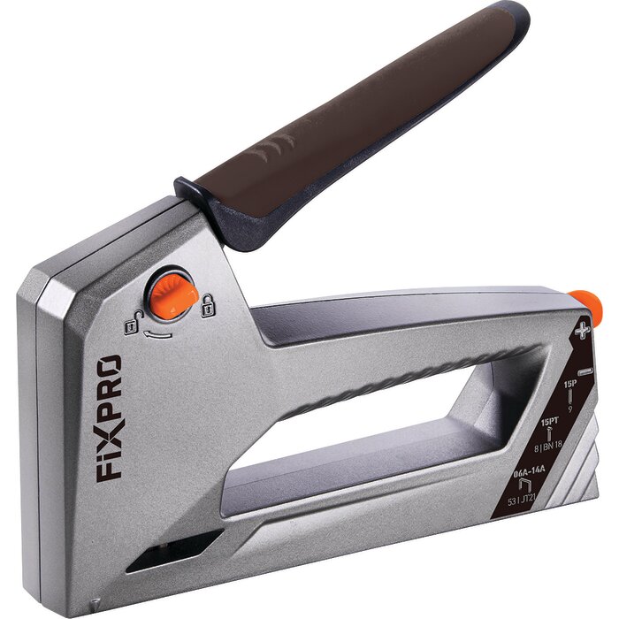 Agrafeuse métallique 3 en 1 - Fixpro - Agrafe Fixpro A - Pointes Fixpro 15P et 15PT-1