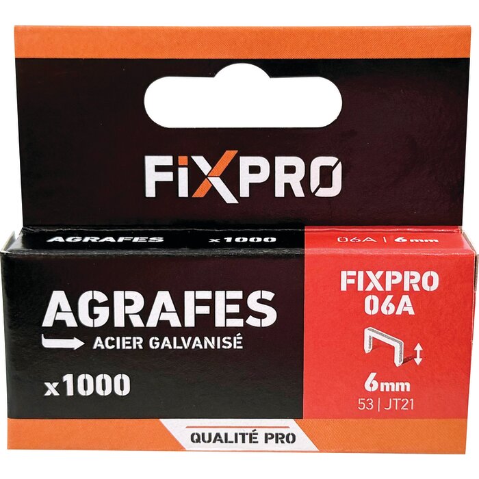 Agrafes A - Fixpro - 1000 pièces-1