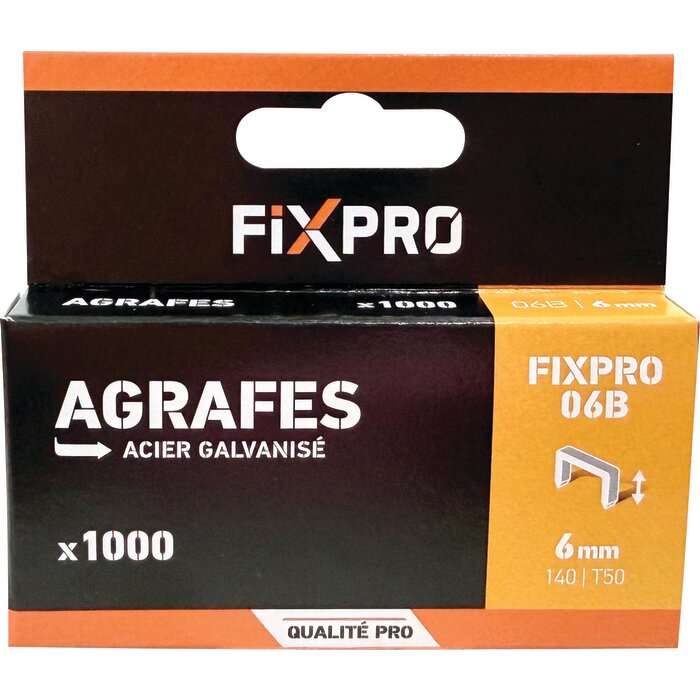 Agrafes B - Fixpro - 1000 pièces-1