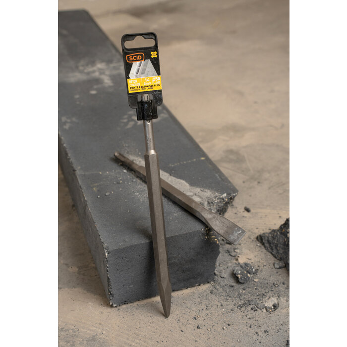 Burin plat SDS+ - SCID - Dimensions 20 x 250 mm-4