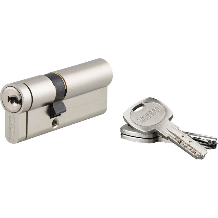 Kit cylindre Transit 2 – THIRARD – 40 x 50 mm – Nickelé – 3 clés + ébauches-1