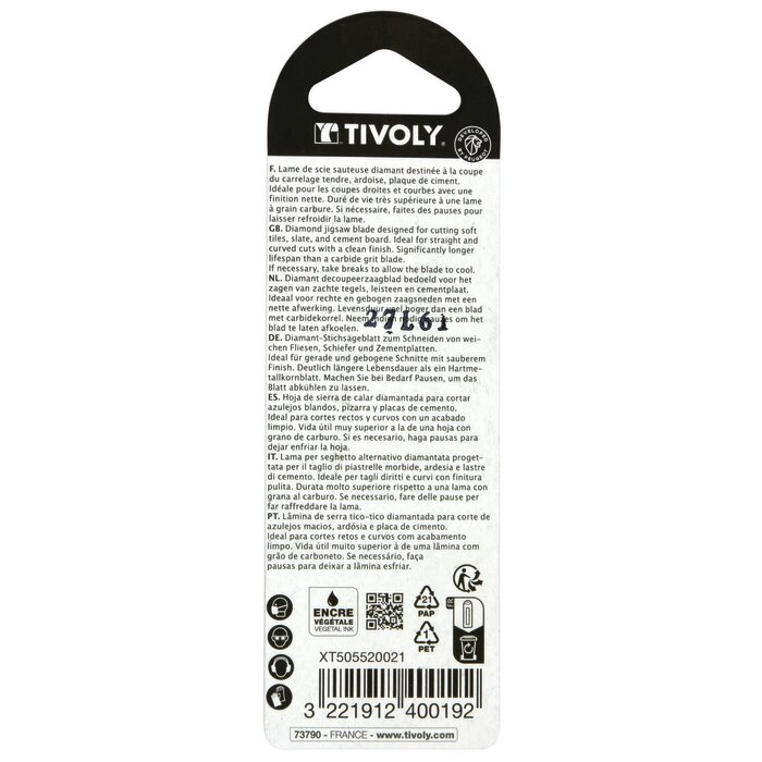 Lame de scie sauteuse diamant – TIVOLY - L. 150 mm-3