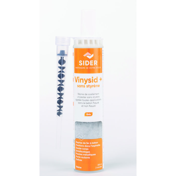 Résine de scellement - SIDER - Vinysid+ - Gris - 300 ml 