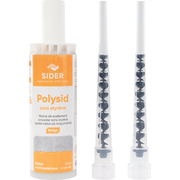 Kit de scellement chimique sans styrène - Polysid - Sider - 170 ml