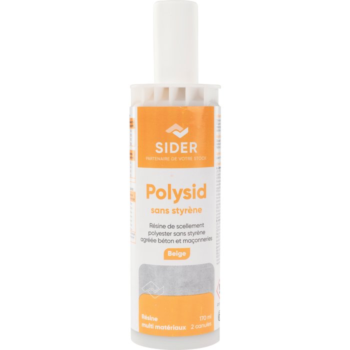 Kit de scellement chimique sans styrène - Polysid - Sider - 170 ml-4