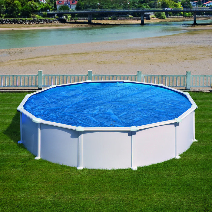 Bâche à bulles ronde pour piscine acier - Gre-5