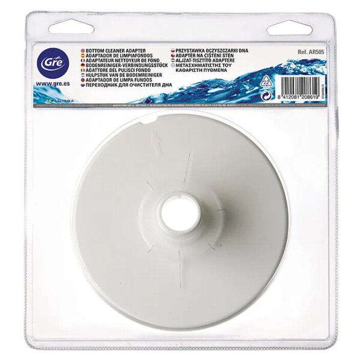 Adaptateur pour prise balai sur skimmer Gre - Ø 16 cm-2