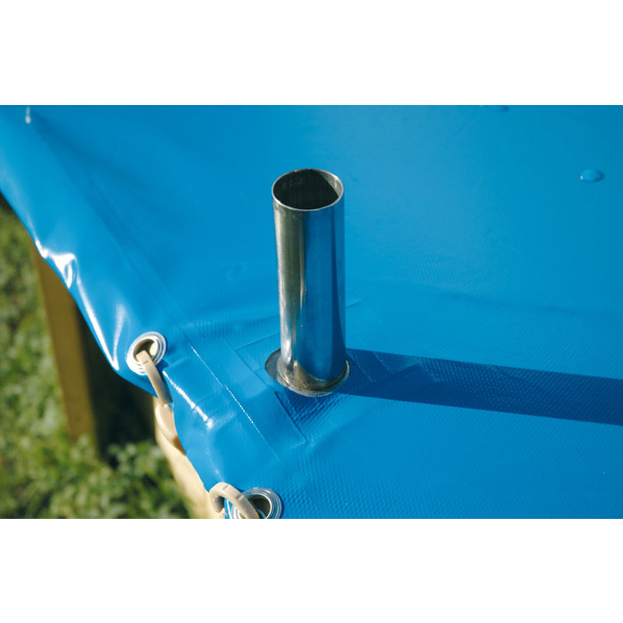Bâche d'hivernage ronde pour piscine bois Ubbink-3