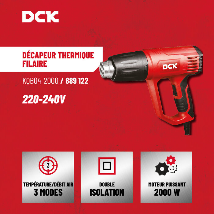 Décapeur thermique filaire - DCK - 2000 W-4