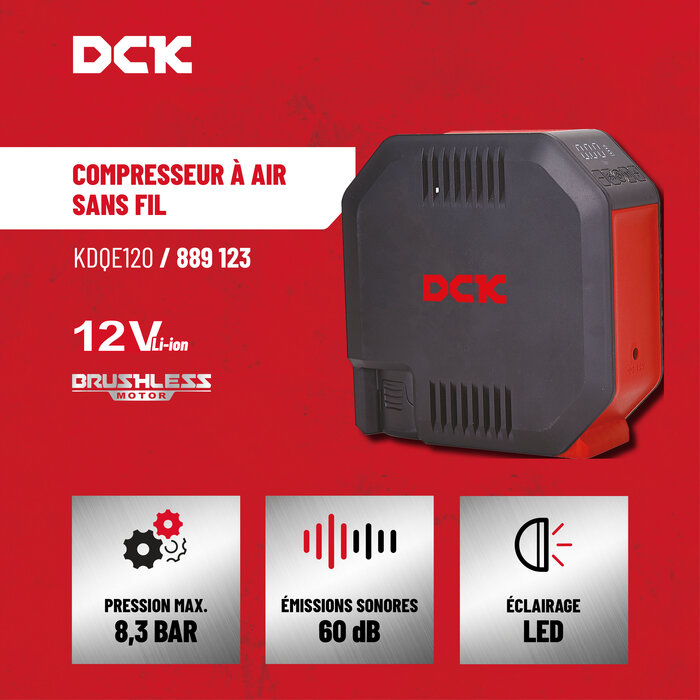 Compresseur à air sans fil - DCK - 12 V-5
