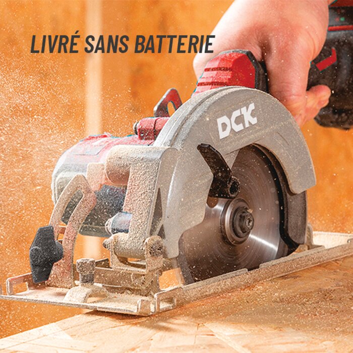 Scie circulaire sans fil - DCK - 20 V - 125 mm - Sans batterie-2