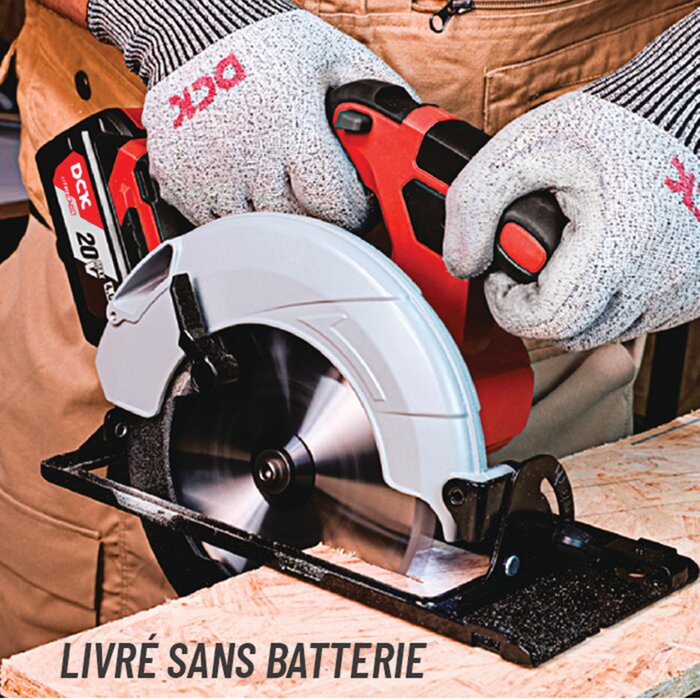 Scie circulaire sans fil - DCK - 20 V - 165 mm - Sans batterie-2