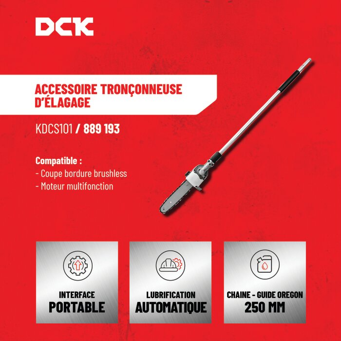 Accessoire élagueuse - DCK - Pour bloc moteur 58 V-4