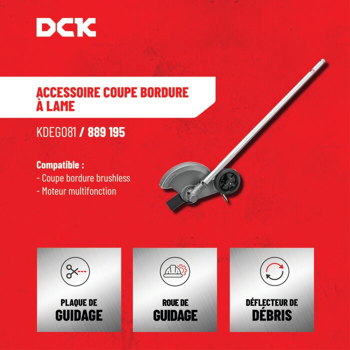 Accessoire coupe bordure - DCK - Pour bloc moteur 58 V-3