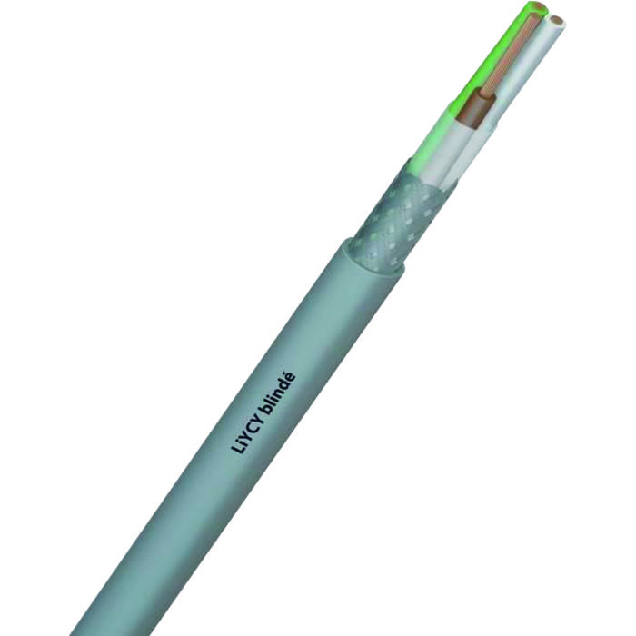 Câble souple blindé - LiYCY - Sermes - PVC gris - Ø 7mm