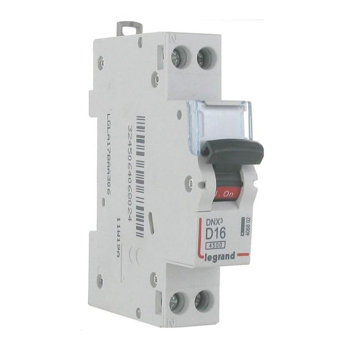 Disjoncteur Courbe D-16 A - Legrand - 406802-1