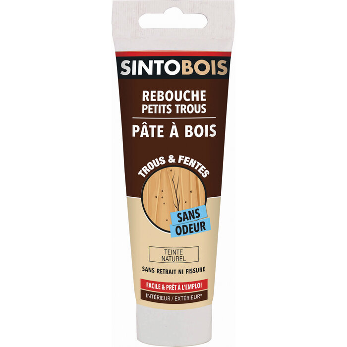 Rebouche imperfections - SINTO - Pâte à bois naturel - 80 g-1