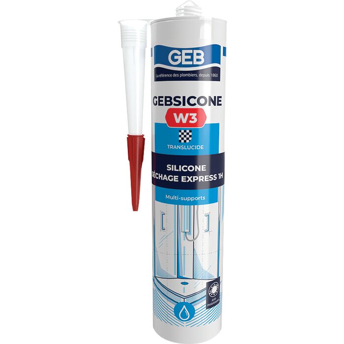 Mastic silicone acétique - Gebsicone W3 - GEB 