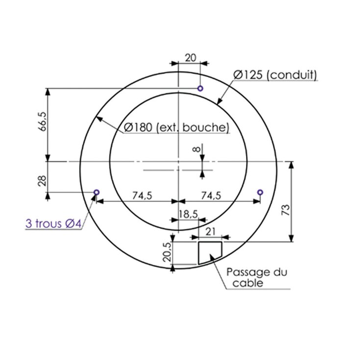 Bouche Hygroréglable ALIZÉ 5/40 HB5-1