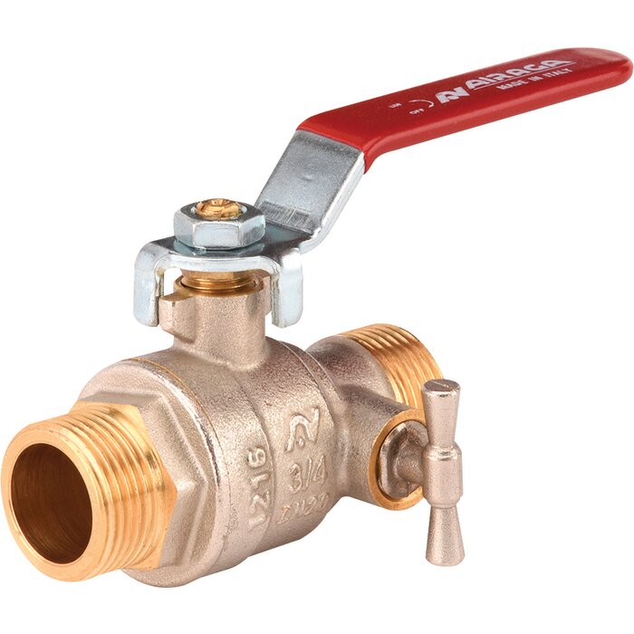 Vanne à sphère à purge – SFERACO – Filetage Mâle/Mâle-1