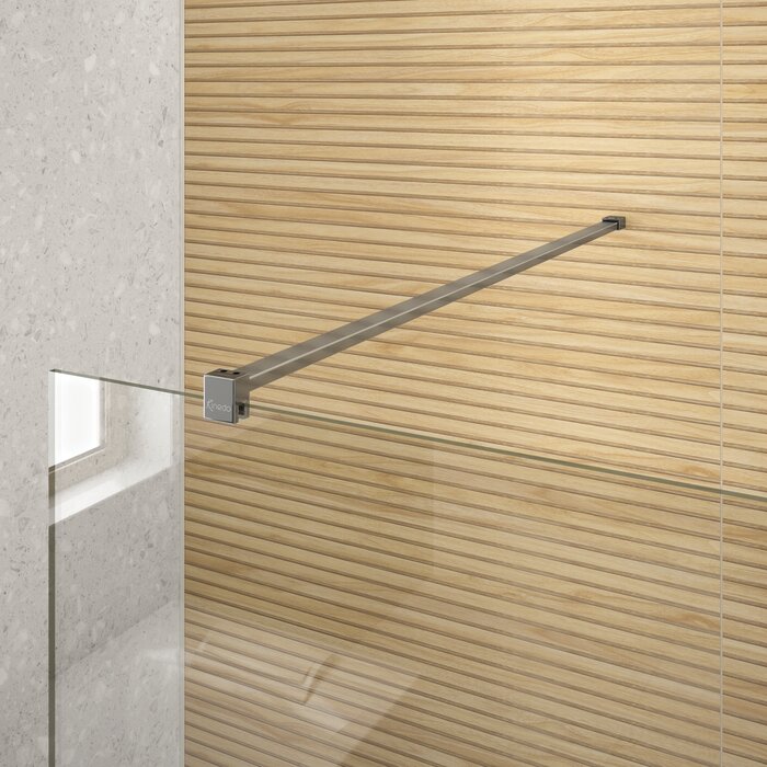 Paroi de douche fixe - KINEDO - Solo6 + - Verre transparent - Largeur 77 à 79cm-2