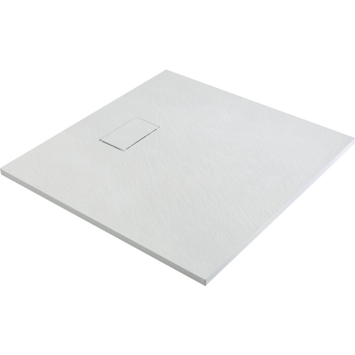 Receveur de douche - ODYSSEA - Gaïa - Extra-plat - blanc - Effet pierre