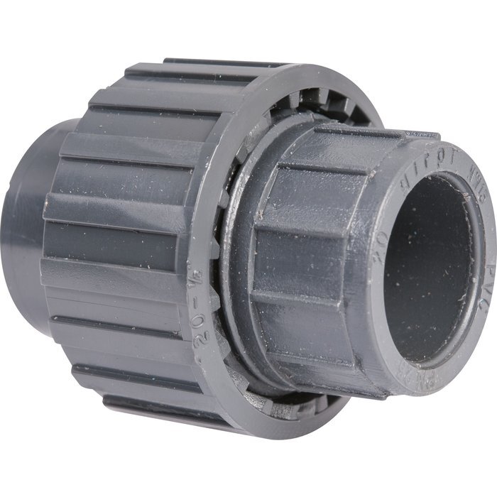 Raccord union droit pression - GIRPI - PVC - 3 pièces -  FF-1