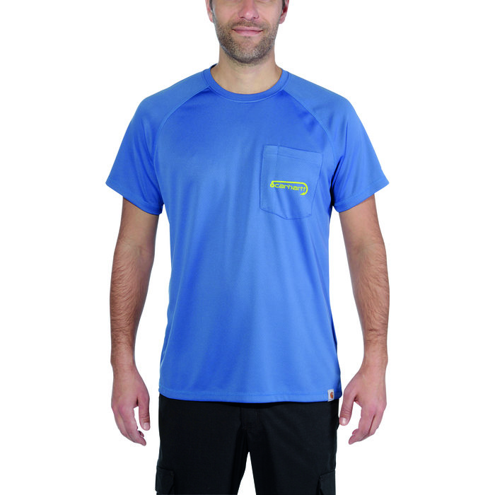 T-shirt homme - Fishing - Carhartt - Bleu - Taille S-2