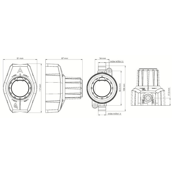 Détendeur déclencheur à sécurité  - CLESSE - T&S Evolution - Gaz propane-1