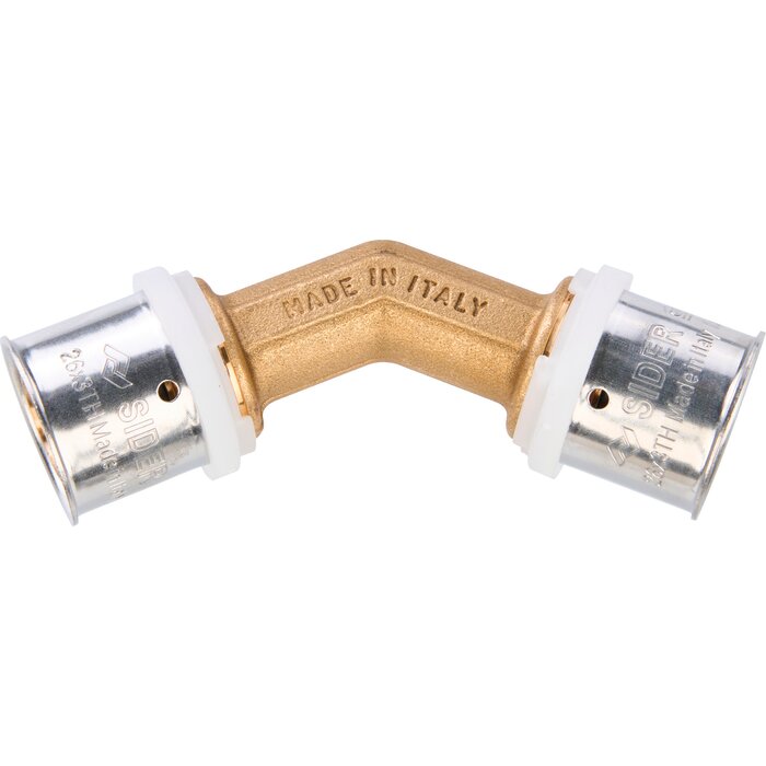 Raccord multicouche coudé à sertir - SIDER - FF - Coude 45-1