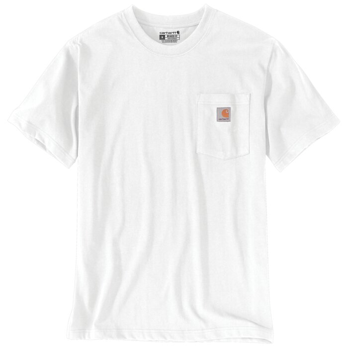 T-shirt manches courtes- CARHARTT - Pocket SS - Blanc - Taille L