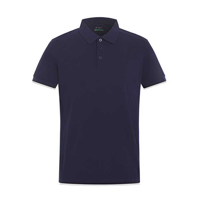 Polo pomers - PARADE - Polotech - Bleu Marine - 20% Matière recyclé -1